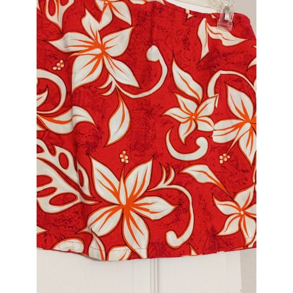 Women's G.A.S. CO. Vibrant Tropical Floral Print Skirt Zip Closure Large - Picture 2 of 5